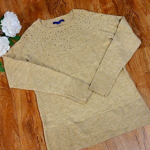 APT. 9 Gold sparkle sweater in size M.